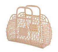 Jelly Bags For Women - Jelly Basket Tote Bag | Soft Jelly Purse | Vibrant Jelly Beach Tote With Handles | Dura-ble Girls Jelly Bag For Kids Children | Trendy Summer Handheld Bag For Beach And Pool Day