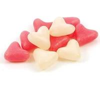 Jelly Bean Love Hearts - Pink & White Heart Shaped Fruity Candy Sweets for Parties, Weddings, Pick & Mix and Sweet Tables (1Kg)