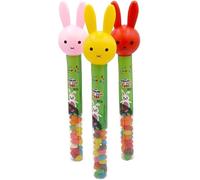 Jelly Bean Tube x 3 | Novelty Rabbit Sweet Tubes 80g each | Assorted Fruity Jelly Beans | Easter Gift Treat(PACK OF 3) Great treat all year round. Haynesdiscount Ltd