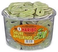 Jelly Beans Sweets - Sour Apple Rings, Set of 150 If You Don't Know? The Sour Kandierten Rings Are More schon an Insider Tip, Haribo Range. The deliciously Fruity Apple Flavour, combined with Acid