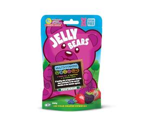 Jelly Bears Multivitamins, 120 Gummies, Sugar-Free, Berry Flavor - 2 Month