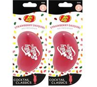 Jelly Belly 15350A 3D Jelly Bean Air Freshener-Strawberry Daiquiri Red (Pack of 2)