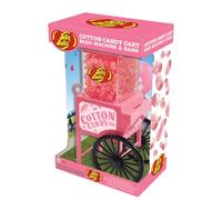 Jelly Belly Cotton Candy Cart Dispenser, Pink Decorative Bean Machine and Bank