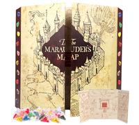 Jelly Belly Harry Potter Marauder’s Map Trivia Advent Calendar, Countdown to Christmas 2024, 24 Individual Bags of Bertie Bott's Jelly Beans