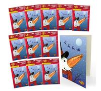 Jelly Belly Snowman Greeting Card 12 x 28g Pack Merry Christmas Card Perfect for A Wholesome Holiday Greeting- Yuletide Season Funny Christmas Cards