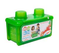 Jelly Blox 2-in-1 Storage Kit - Includes 30 Blocks - Toddler & Preschool Building Blocks Kids Can Squeeze, Stretch, Squish - Safety Tested & Ouch-Free - Tactile, Sensory Play Toy for Ages 2 Plus