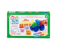 Jelly Blox - Farm Set | Squishy Is More Fun! | Unique Squishy Building System | For Ouch-Free, Open, Imaginative Play | For Boys And Girls Ages 2+