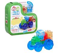 Jelly Blox - Tractor Vehicle Set | Squishy Is More Fun! | Unique Squishy Building System | For Ouch-Free, Open, Imaginative Play | For Boys And Girls Ages 2+