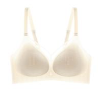 Jelly Bra For Women Lightly Ice Silk Wireless Bras Sexy Padded Seamless Bralette Push Up Support Soft Bra Ultimate Comfor Sleep Bras With Adjustable Strap Natural Shape Underwear For Daily Wear
