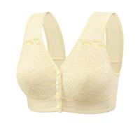 Jelly Bra,Women's Fixed Cup Front Buckle Underwear For The Elderly Plus Size Bra Without Underwire Thin Tank Top Bra