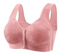 Jelly Bra,Women's Front Buckle Underwear Soft Without Steel Ring Wide Shoulder Strap Vest Oversized Women's Bra