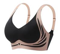 jelly bras for women, Bras for Women Non Wired Seamless Jelly Bra Wireless Push Up Solid Color Comfort Support Padded Sleep Bralettes for Womens Ladies Soft Brass Super Plus Size Regular