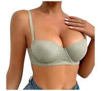 Jelly Bras For Women Uk,Women's Solid Color Sexy Push Up Bra With Underwire Triple Breasted Back