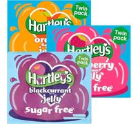 Jelly Bundle With Hartley Sugar Free Orange Jelly Crystals, Raspberry Jellys Crystals and Blackcurrant Jellys Crystal 23g Each (3 Pack)