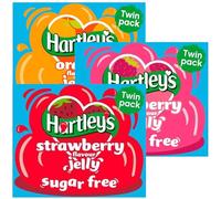 Jelly Bundle With Hartley Sugar Free Orange Jelly Crystals, Raspberry Jellys Crystals and Strawberry Jellys Crystal 23g Each (3 Pack)