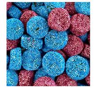 Jelly Buttons/Spogs Sweets - Traditional Soft Round Liquorice Jelly Sweets with Crunchy Sugar Coating Pick n Mix Favourite (500g)