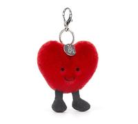 Jelly Cat Amuseable Red Heart Bag Charm Keyring