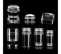 Jelly Clear Nails Stamper Nails Scrapers Silicone Nails Art Stamper Nails Stamping Kits Nails Art Tools Nails Salon Home French Stamper