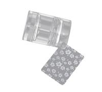 Jelly Clear Nails Stamper Scrapers Silicone Art Stamping Kits Tools Salon Home with Scraper