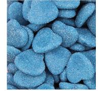 Jelly Filled Shiny Blue Hearts Pick n Mix 250G