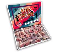 Jelly Filled Skulls Halloween Sweet Gift Box Hamper (RETRO HALLOWEEN FRONT)