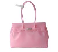 Jelly Firkin Bag, Large TPU Tote with Detachable Shoulder Strap