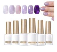 Jelly Gel Nail Polish Set - 7ml Professional Jelly Polish Gel Set of 6 - Wear-Resistant Manicure Supplies for Beginners Enthusiasts Professionals