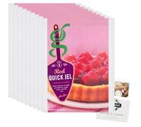 Jelly Glaze Bundle with Greens Red Quick Jel 8 Pack (8 x 38g) + Brightdale Kitchen Booklet