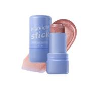 Jelly Highlighter Stick, Face Highlighter Makeup Stick for Mature Skin, Buildable Blendable Formula for Dewy Skin, Face and Body, Adds Dimension & Healthy Shine，B