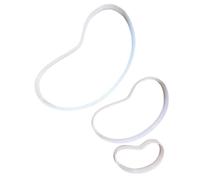 Jelly Kidney Bean Potato Shape Cookie Cutter Food Biscuit Pastry Fondant Sharp Sweet Stencil Jellybean Dough Candy (Set of 3)