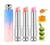 Jelly Lip Balm Set, 3PC Magic Temperature Color Change Tinted Lip Balm for girls,Long Lasting Moisturizer Lip Gloss, Jelly Lipstick Gift Set