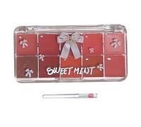 Jelly Lip Gloss Palette, 10 Colors Moisturizing Lip Palette, High-Pigmented Lipstick, Long-Lasting Gloss, Vibrant for Women and Girls