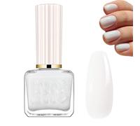 Jelly Nail Polish, 12ML Milky White Gel Polish - Long Lasting Chip Resistant Nail Varnish, Quick Drying French Manicure Gel for Women, DIY Home Nail Decor (White)