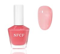 Jelly Nail Polish - Pink Nail Varnish - Jelly Coral Light Pink Quick Dry Nail Polish - Transparent Pale pink Long Lasting Nail Varnish Silky Smooth Air Dry Nail Art Gifts for Women