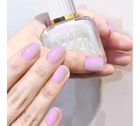 Jelly Nail Polish, White Nail Varnish, Translucent Nude Quick Dry nail polish, Oil Based Non Toxic, Long Lasting, Breathable nail polish No Need Nail Lamp (24#White Pink)