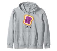 Jelly PB&J Sandwich Couples Costume Zip Hoodie