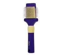 Jelly Pet Double Sided Dog Slicker Brush, Longer Pins, Flexible Head, Fine/Coarse Sides, Removes Unwanted Tangles, Small, Purple