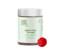 Jelly Pills Apple Cider Vinegar Gummies with the Mother 1000 mg, Chromium and Vitamin C - 70 Vegan Gummies - No Added Sugar - Apple Flavour - Digestion & Metabolism