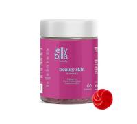 Jelly Pills® Hydrolyzed Collagen Gummies with Hyaluronic Acid and Coenzyme Q10 - No Added sugars - 60 Gummies Strawberry Flavour - for Skin, Bones and Joints