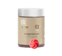 Jelly Pills Kids Magnesium Gummies 90 mg Citrate + Vitamin B6 - 70 Vegan Gummies - No Added Sugar - Berry Flavour - Age 3+ - 2 Month Supply