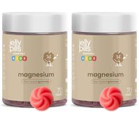 Jelly Pills Kids Magnesium Gummies x2 Pack (140 Gummies, 70 Days) - Magnesium Citrate + Vitamin B6 - Supports Muscles & Nervous System - Vegan, No Added Sugar, Berry Flavour