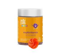 Jelly Pills Kids Multivitamin Gummies, 14 Vitamins & Minerals with A, C, D, E, Zinc & Biotin - 70 Vegan Gummies - 2 Month Supply - Age 3+ - Strawberry Flavour
