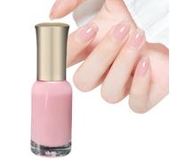 Jelly Pink Nail Polish - Translucent nude pink hue, Quick-drying & Long-lasting. Highly Pigmented Clear coat, perfect for DIY Nail Art and iexcellent gift for girls