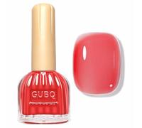 Jelly Pink Nail Varnish - Clear Pink Nail Polish - Translucent Nude Pink nail Varnish Long Lasting Quick Dry Chip Resistant Breathable - Pale pink nail Polish For Girls DIY Nail Art Gift No Baking