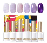 Jelly Polish Gel Set - Professional Sheer Nail Polish Gel 7ml | Multi-colormanicure Accessories for Salon Home Wedding Valentine