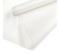 Jelly PVC Vinyl Roll 30x135cm Soft Solid Colored Smooth Waterproof PVC Fabric for Mat Hair Bows Jewelry Making (White)