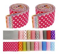 Jelly Roll Fabric Strips 100% Cotton Pre-Cut Fabric Floral Pattern for Sewing Scrapbooking,Precut Quilt Projects,Scrapbooking,Doll Clothes,Tablecloths,Cushion Covers 6.3x50cm(Colorful)