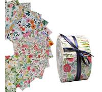 Jelly Rolls for Quilting 2.5 Inch Clearance Precut Floral Quilt Fabric Strips Roll Quilting Patchwork Roll 42Pcs …
