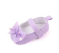 Jelly Shoes for Girls Summer Sneakers Cute Bow Design Walking Sandals Flat Bottom Princess Shoes Baby Girl Clear Slippers (Purple, 5 Infant)