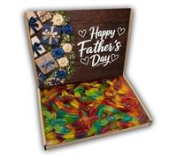 Jelly Snakes Fathers Day Sweets Gift Box Hamper (RUSTIC FATHERS DAY FRONT)